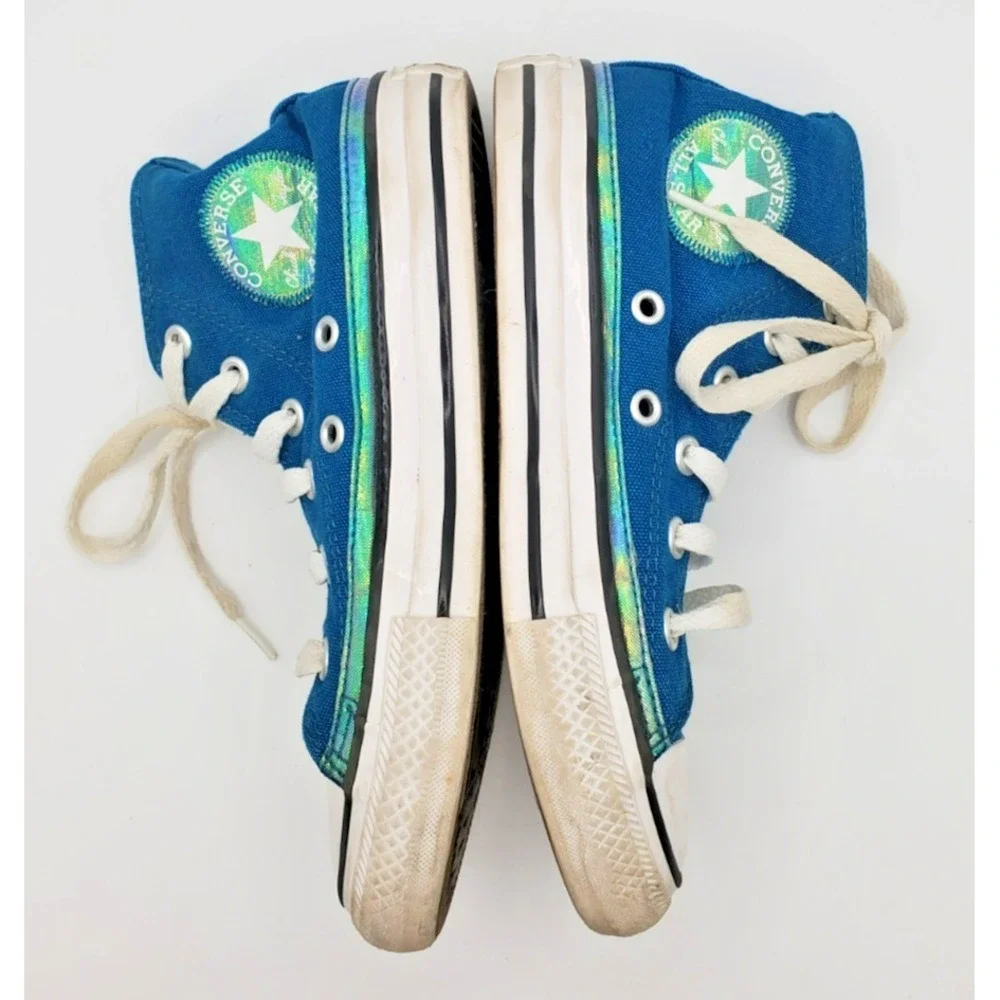 Converse All Star Youth Size 12 Turquoise Shoes 365983F